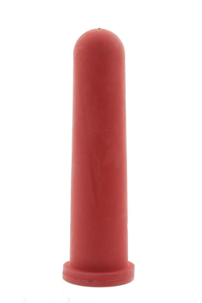 Kerbl Kalverspeen Rood met X-Gat 12 cm - 1 stuk