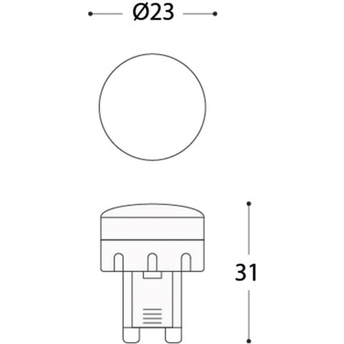 Fumagalli LED lamp G9, 1,7 W, 170 Lm, 3.000 K