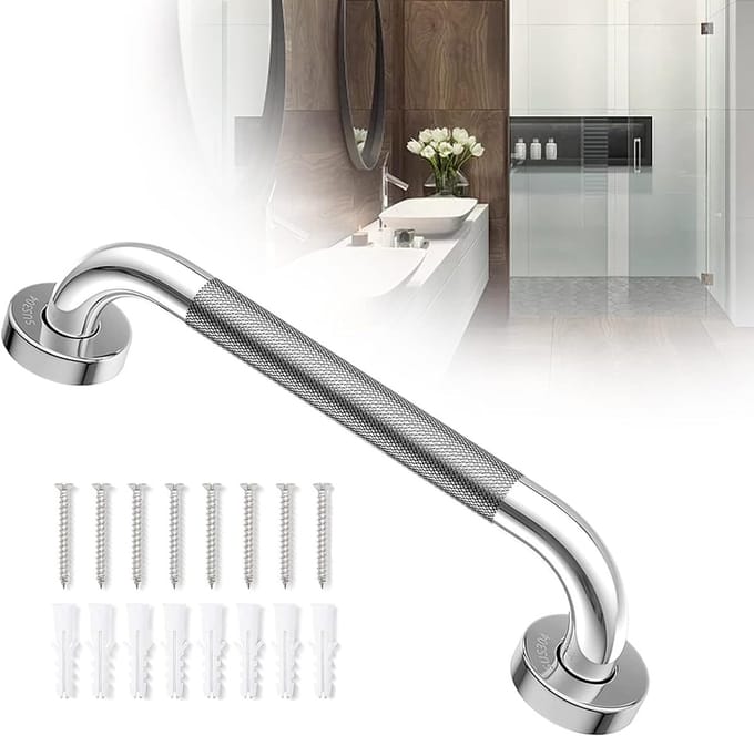 Veiligheidsgreep Badkamer - Douche Steun - Ondersteuning Bij Douchen - Roestvrij Staal 304 - 42.5cm Lengte