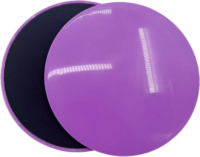 Workout Sliders - Glijplaten Kernspier - Core Training - Scheurbestendig EVA Schuim - 17 cm Diameter - Violet