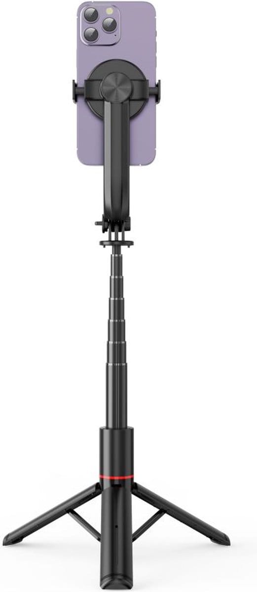 Tech-Protect L04S Bluetooth Selfie Stick with Tripod up to 95cm and 360 Head - Black