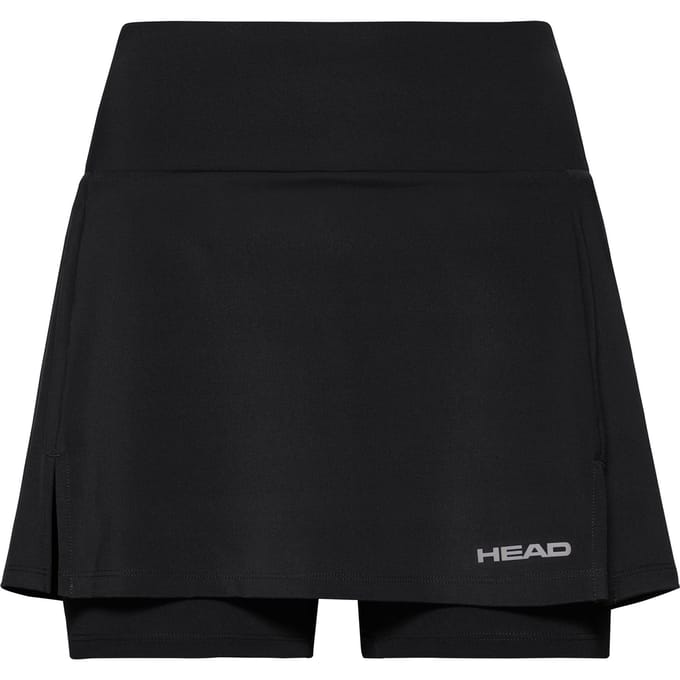 HEAD Club Basic Long Rok Dames-Zwart,Zilver