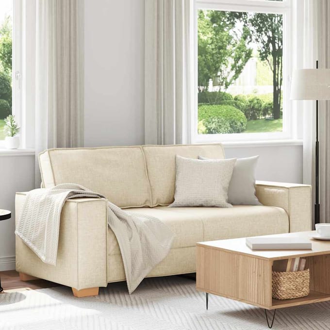 vidaXL - 2-zitsbank - Linnen - 180x78x84 - cm