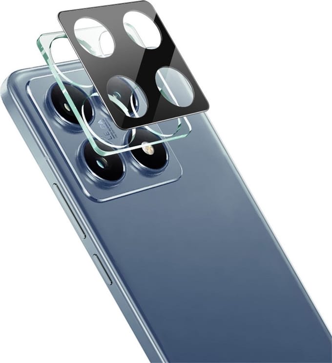IMAK Camera Lens Protector - Geschikt voor Xiaomi 14T Camera Lens Protector - IMAK 9H Tempered Glass - Zwart