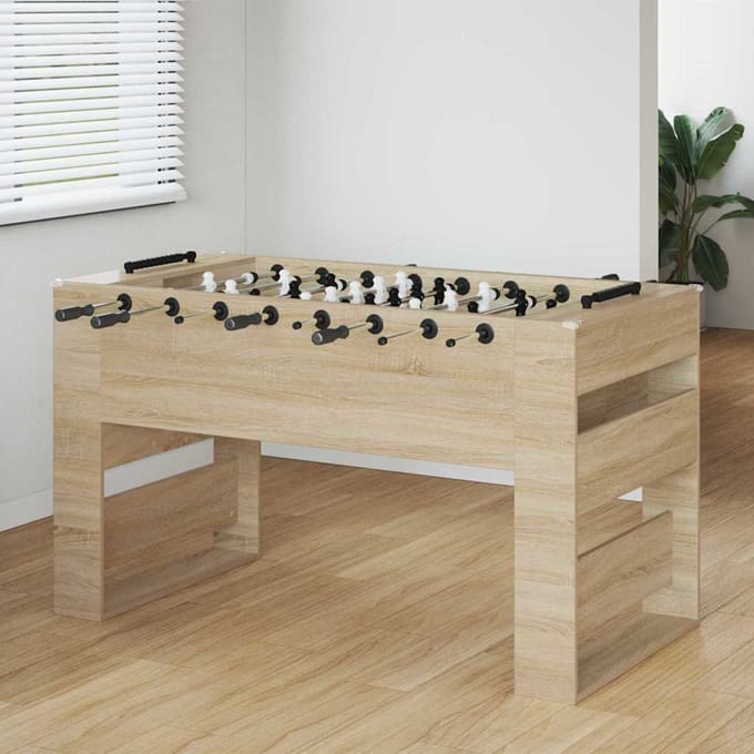 vidaXL Honkbaltafel Sonoma Eiken 146,5 x 74 x 85 cm Bewerkt hout