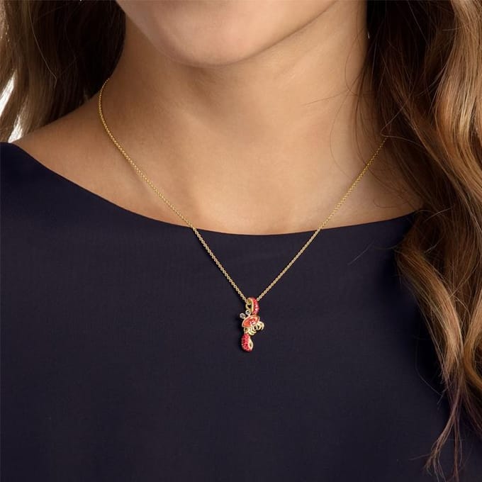 Swarovski Oceaankrab Ketting Damesketting Rood 5465940 Box (Random Color) beige