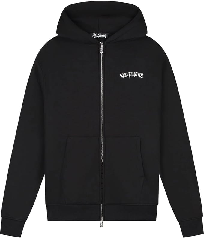 Malelions graffiti zip hoodie in de kleur zwart.