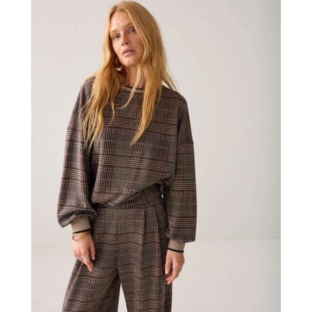 Summum 3s5369-30794 120 sweatshirt check jacquard multicolour