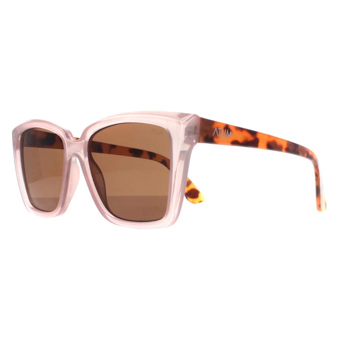 Atum Eden C2 glanzend transparant roze bruin gradiÃ«nt zonnebril