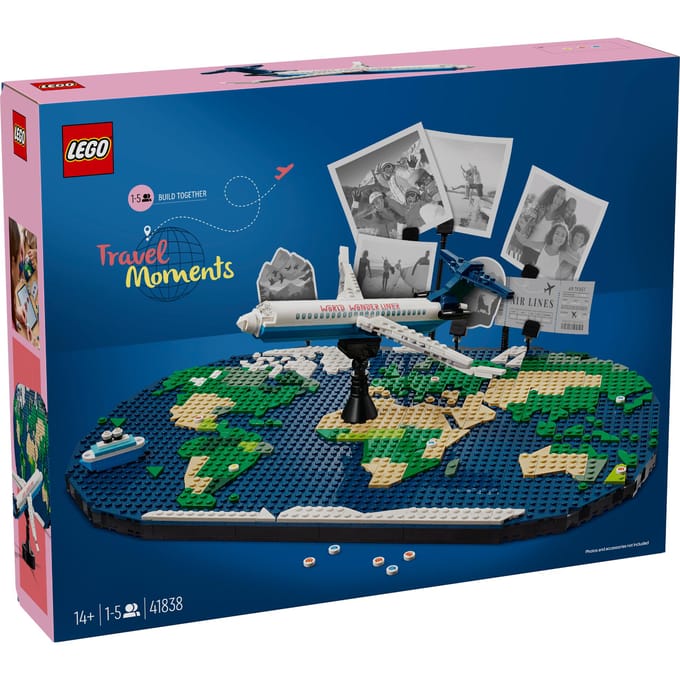 LEGO Vakantieherinneringen bouwset met wereldkaart - 41838