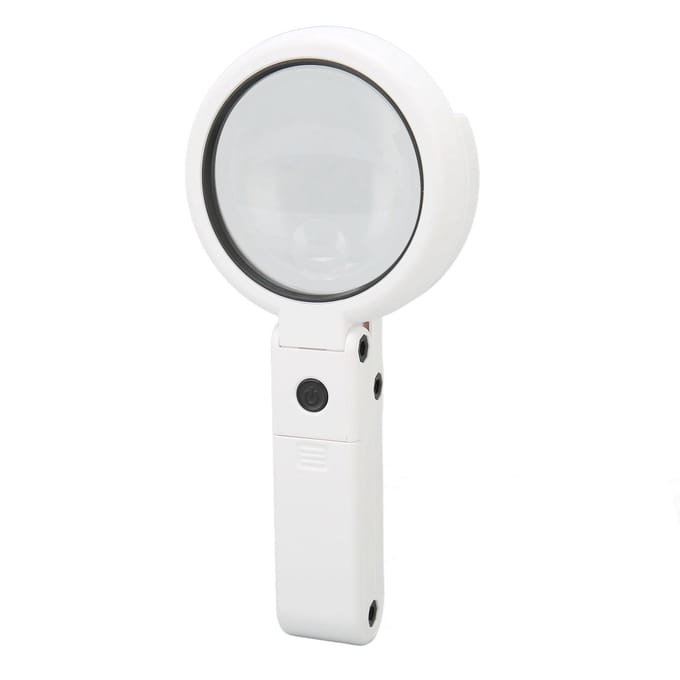 Loupe LED portative Pliable Réglable 22X 10X Loupe avec Lumière Support pour