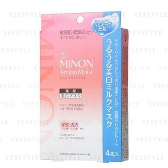 Minon - Amino Moist Whitening Milk Mask 4 pcs