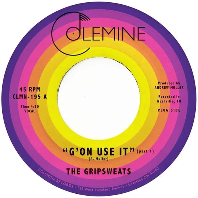 Gripsweats - G'On Use It (7" Single)