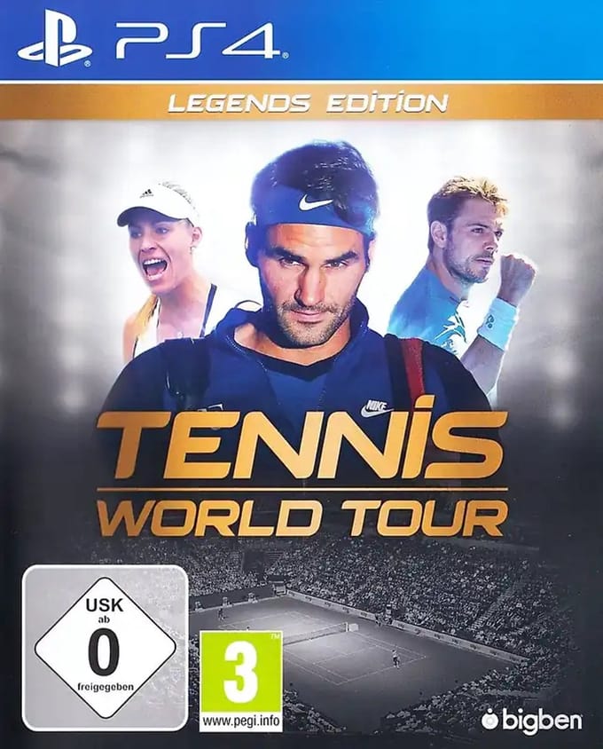 Bigben Interactive Tennis World Tour Legends Edition, PS4 Legendary PlayStation 4