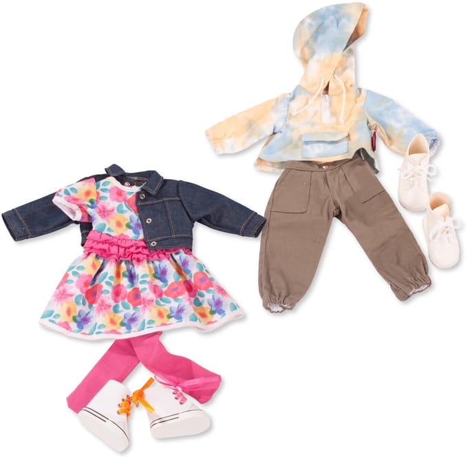 Götz Poppenkleding Kledingset Kleuren 46 - 50 cm
