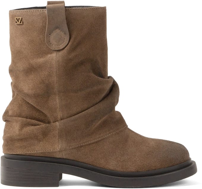 Lazamani - Tari Dames Boots Suede Taupe - Maat 38
