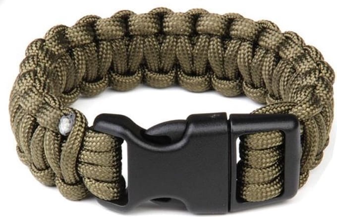 Paracord big buckle K2016B 8 inch JYFPB15 - Groen