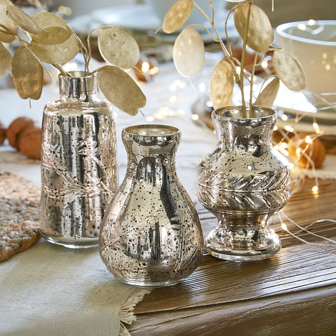 LOBERON Vaas set van 3 Briolique antiekchampagne