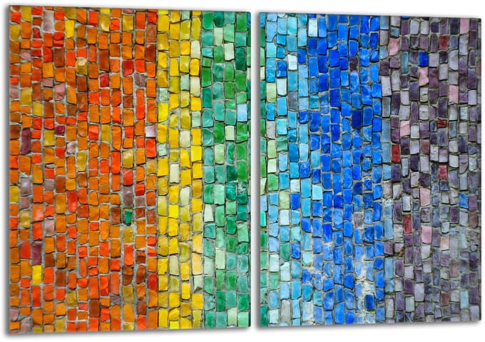 TMK ArtDeko Serie - Glasplaat Beschermer - 40x52cm - Kleurvol