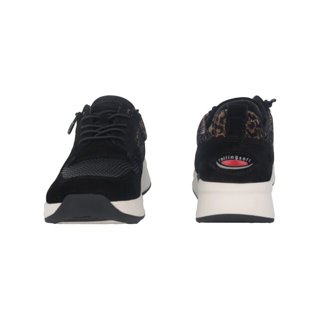 Gabor rollingsoft sensitive 96.955.84 - dames rollende wandelsneaker - Zwart - maat 37.5 (EU) 4.5 (UK)