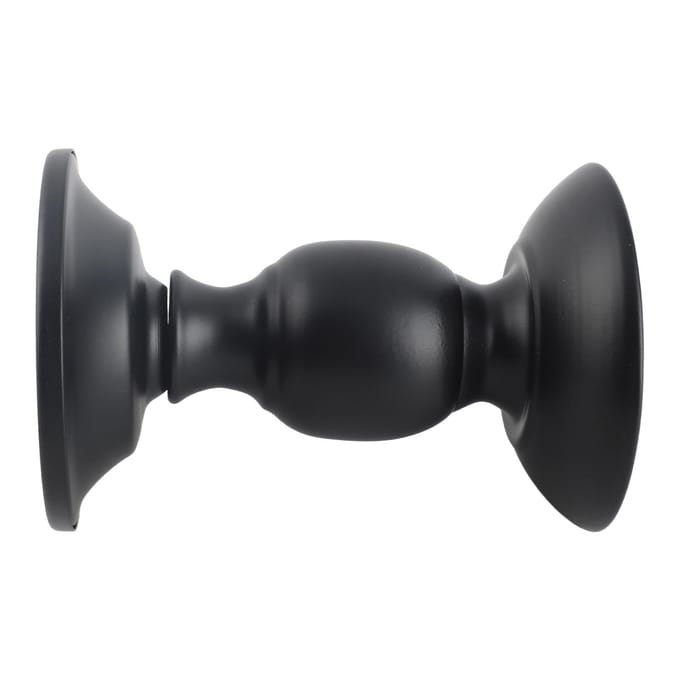 Pilaarkaarshouder Roestvrij Zwart Metaal IJzer Mat Pilaarkaarshouder Ornament Eettafel black