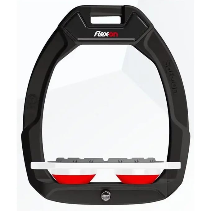 Zwart/Wit/Rood Veiligheidsepostalien Plat Grip Flex-On Safe-On