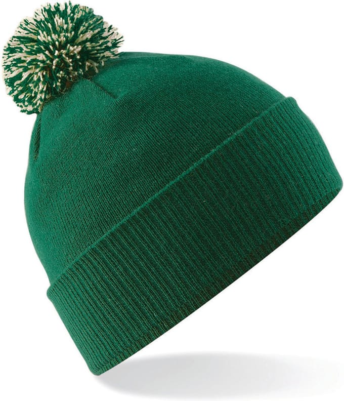 Beechfield Muts Snowstar® B450 - Bottle Green / Off White - One size