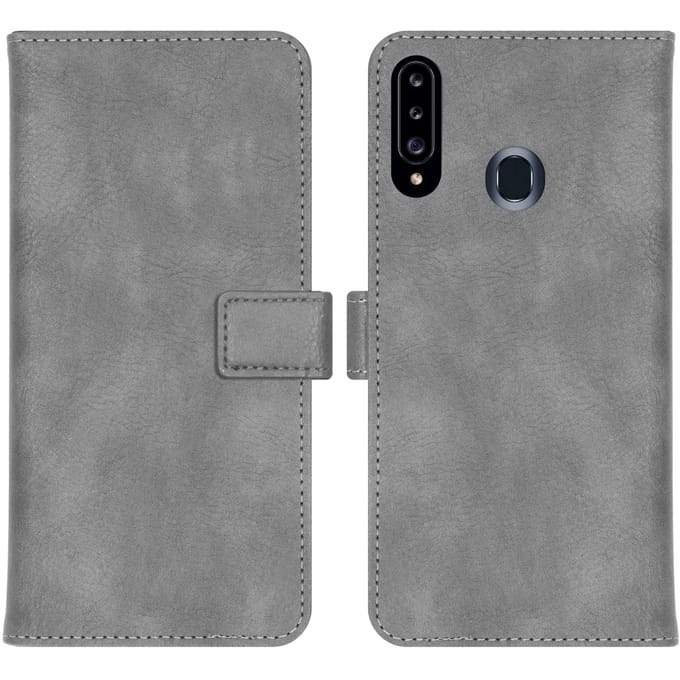 imoshion Hoesje - Geschikt voor Samsung Galaxy A20s - Luxe Bookcase - Grijs