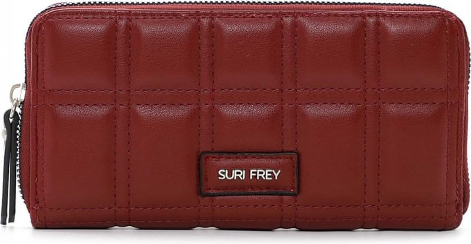 SURI FREY Portemonnee Hilary Zip Around Wallet Wine Wijnrood