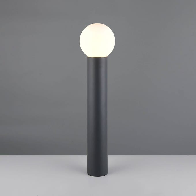 Trio Lighting Tuinpadverlichting Mures, antraciet, hoogte 80 cm, metaal