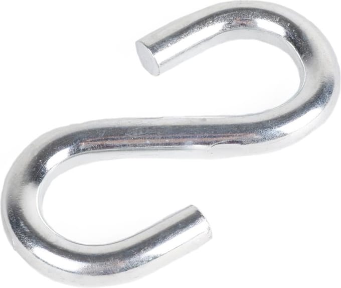 Benson S-haak / ophanghaak - van metaal - 7.9 mm