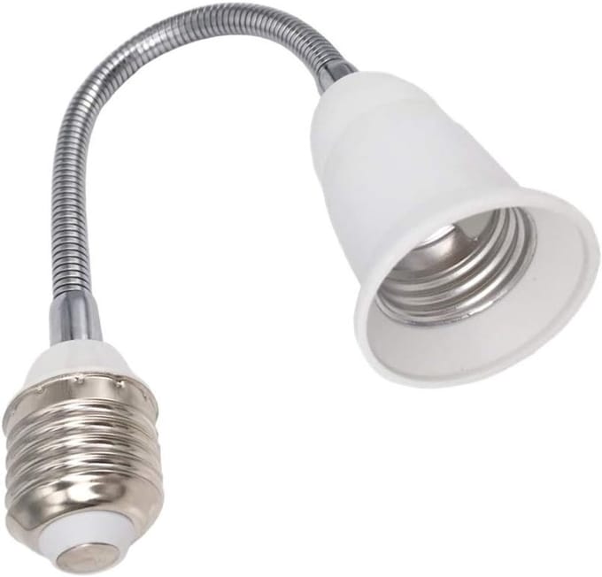 Flexibele E27 Lampenhouder met 29 cm Gooseneck Adapter voor LED Lampen en Verlichting