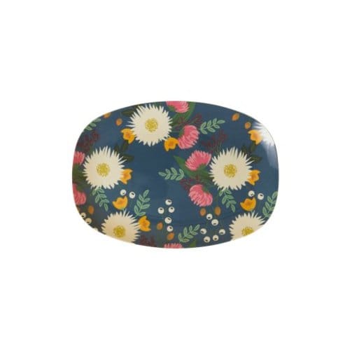 Rice melamine bord vierkant small wedding boquet print