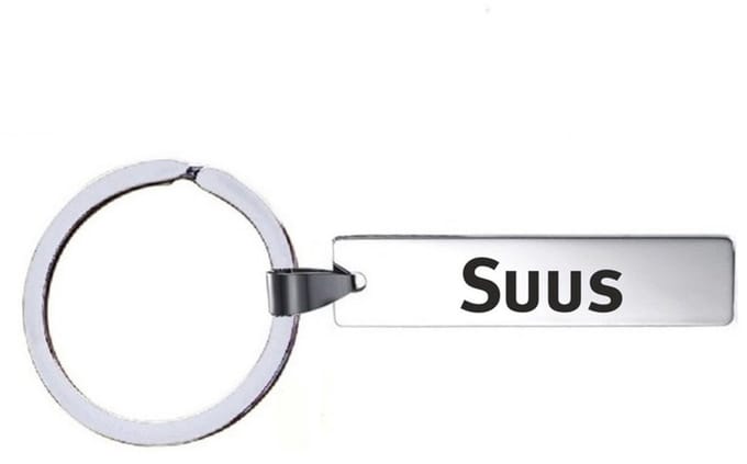 Sleutelhanger Met Naam - Suus - RVS