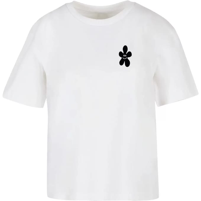 Dames-T-shirt Miss Tee Good Karma Happy Flower