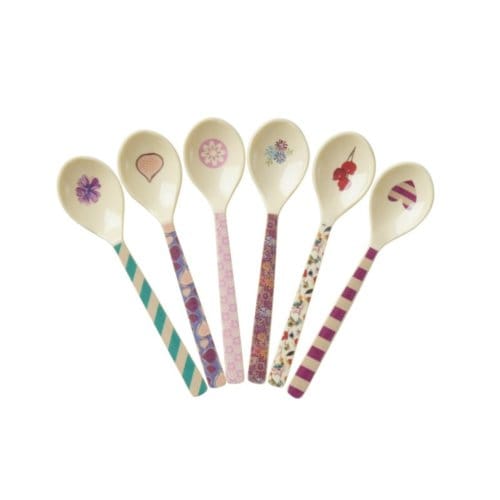 Rice melamine theelepel viva la vida assorti
