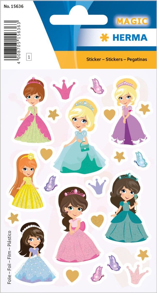 Schitterende prinses stickervellen