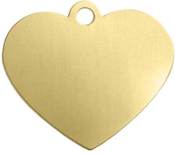 Messing hanger, Hart, 16 mm, ImpressArt