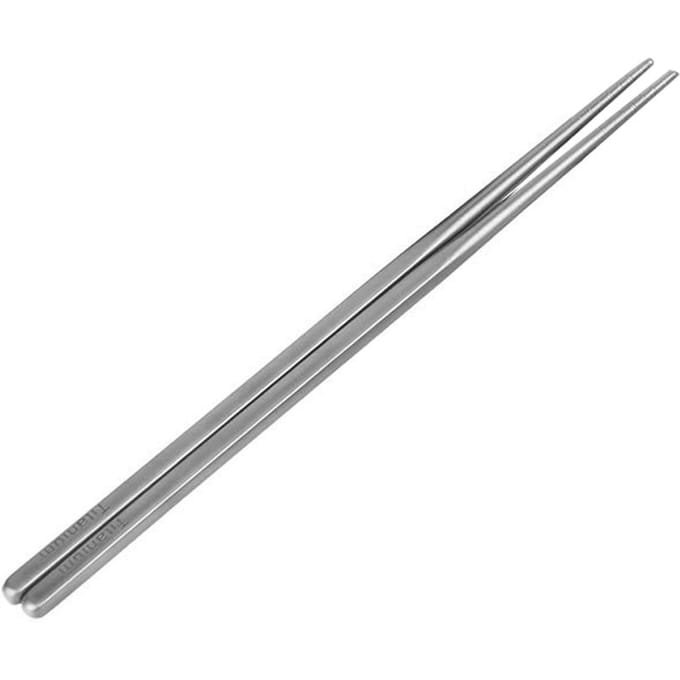 Pure Titanium Eetstokjes Holle Eetstokjes Buiten Servies Kampeer Eetstokjes 230mm
