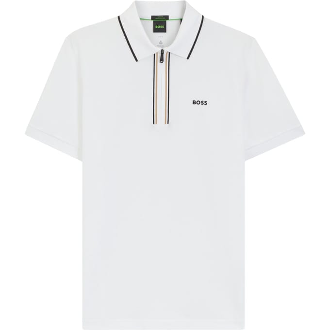 Boss Heren Polo Wit 50555698/100 Philix Goc