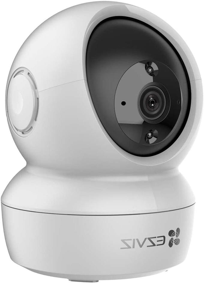 Slimme Bewakingscamera - Panoramische Camera - Thuisbewaking - 360 Graden Zicht - 10 Meter Nachtzicht - Wit