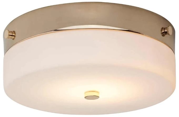 Elstead Lighting LED Plafond Badkamerlamp Tamar | 5.7W 3000K 600Lm 830 | IP44 | Dimbaar | Polished Gold
