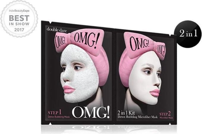 Double Dare OMG! Spa 2in1 Kit Detox Bubbling Microfiber Masker