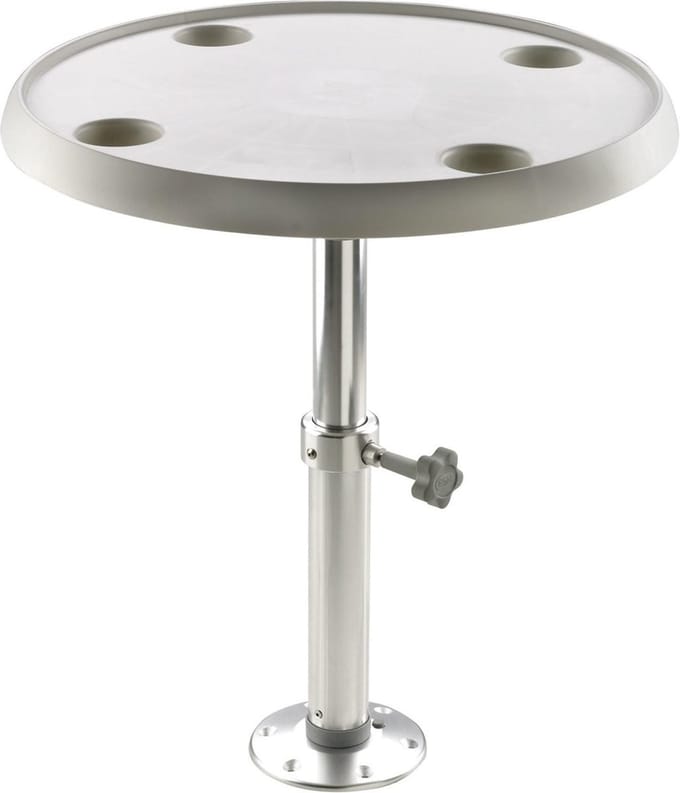 VETUS ronde Tafel  Ø 60 cm inclusief verstelbare Tafelpoot