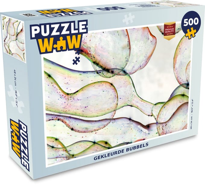 Puzzel Gekleurde bubbels - Legpuzzel - Puzzel 500 stukjes
