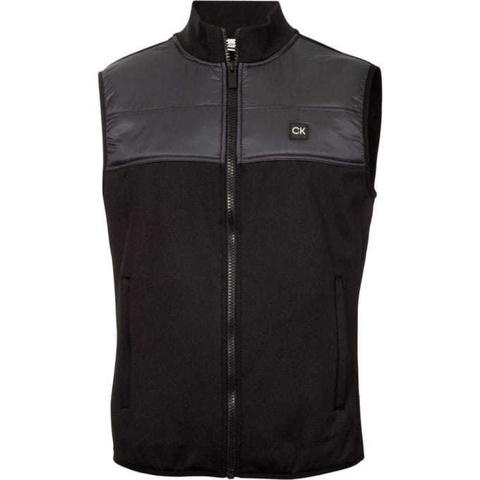 Calvin Klein Heren Performance Hybrid Golf Gilet (Zwart)