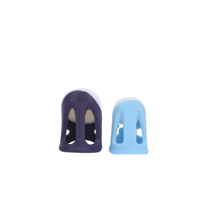 Lot de 2 dé à coudre en silicone souple, réutilisable et durable, pour la couture, le travail manuel rétro