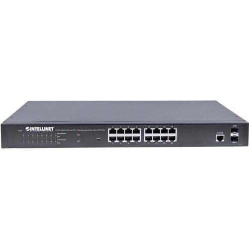 Intellinet 561341 561341 19 netwerk switch 16 + 2 poorten 1 GBit/s