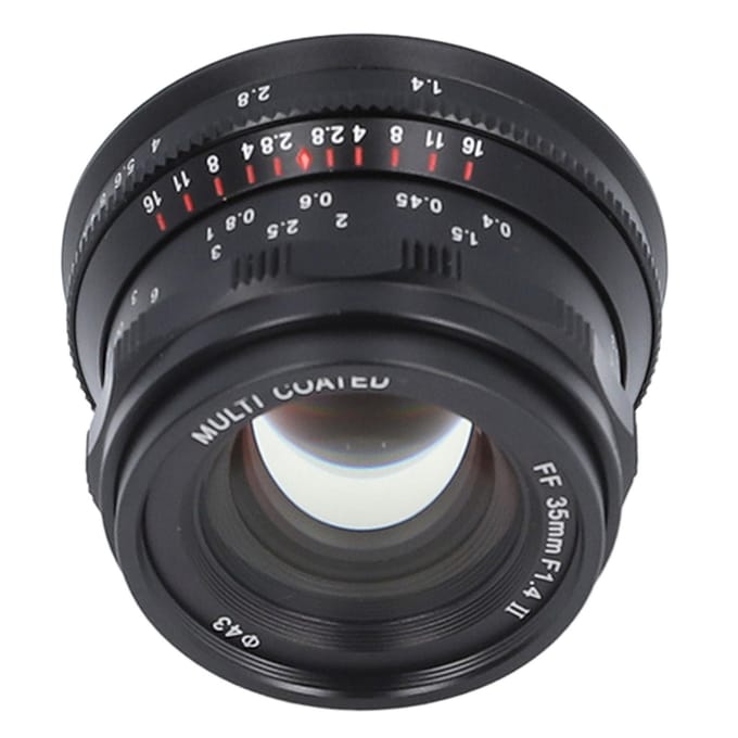 35mm F1.4 Full Frame Portretlens Optisch Glas Groot Diafragma Vast Handmatige Focus L-Mount Camera wit
