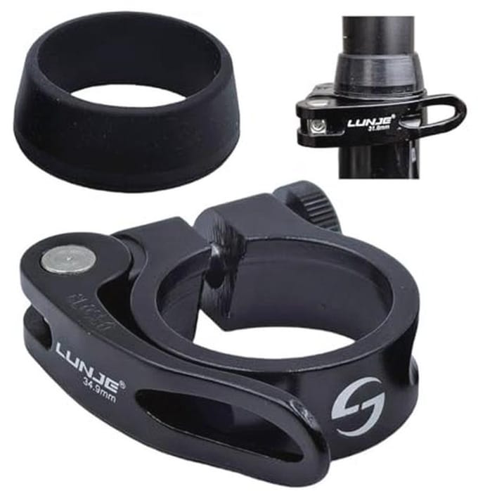 Fiets Zadelpen Klem Aluminium Quick Release - 28.6mm, 31.8mm, 34.9mm